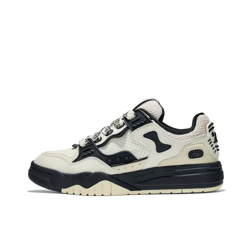 KAPPA Шорты Устойчивые к истиранию Низкий Топ Скейтборд Кроссовки Унисекс Белый Черный