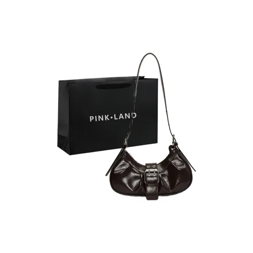 PINK·LAND ПУ (полиуретан) Сумка через плечо Стандартная Женская Кофейный Красный Белый Коричневый Черный
