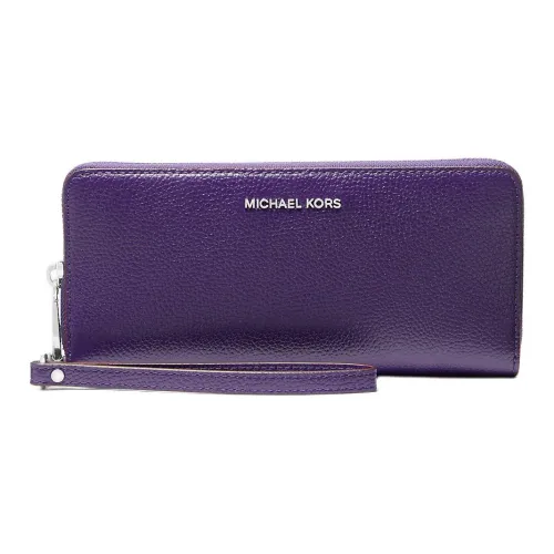 MICHAEL KORS Litchi Grain Кожа Кошелек Большой Женский Темно-фиолетовый