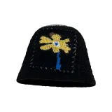 Черно-желтый цветочный