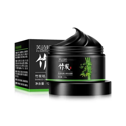 FUSHITING Бамбуковый уголь Черная Маска для носа С отшелушивающим эффектом и удалением черных точек очищение 120 г