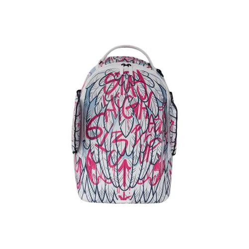 SPRAYGROUND Рюкзак из искусственной кожи унисекс белый и красный