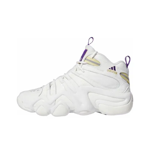 Adidas Crazy 8 Slip-Resistant Abrasion-Resistant MID Баскетбольные кроссовки Unisex Белый