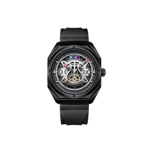 BOG3 Кварцевый механизм Мужские часы 44мм*44мм*11мм Черный
