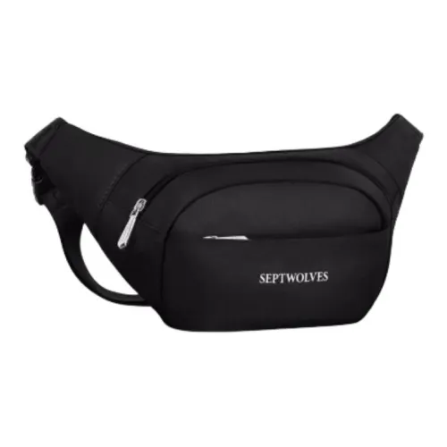 SEPTWOLVES Oxford Слинг-сумка Сумка на пояс Большая Мужская Крутой Черный Корейский Синий