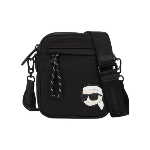 KARL LAGERFELD K Ikonik Переработанный Нейлон Сумка через плечо Мужская Черная