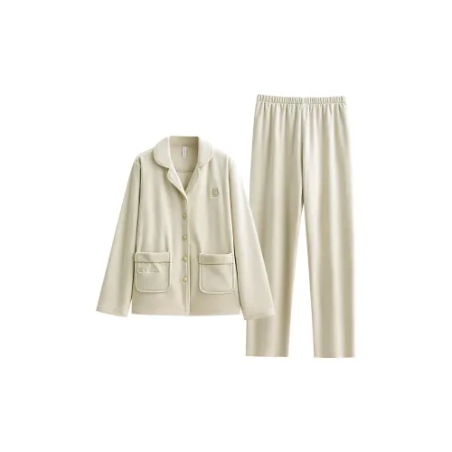 UAVAE Пижамный комплект женский абрикосовый