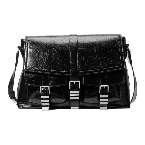 MICHAEL KORS Кожа Сумка-сэтчер Сумка через плечо Большая унисекс Черная