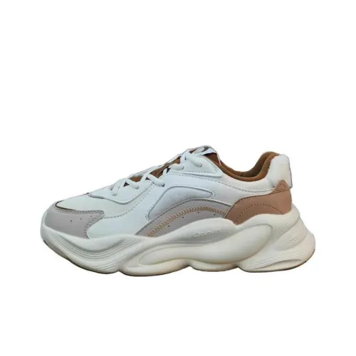 Erke Устойчивый к истиранию противоскользящий низкий топ повседневная обувь для бега женский белый серый