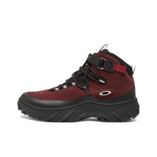 Oakley Slip-resistant Abrasion-resistant High Top Streetwear Men's Burgundy Оклэй Скользящий Устойчивый к Износу Высокий Топ Уличная Обувь Мужская Бордовый