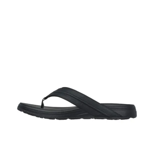 Skechers Relaxed Fit Шлепанцы Мужские Черные