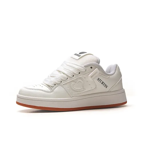 STUR YSN Низкие кроссовки для скейтбординга Женские Белые Натуральная резина