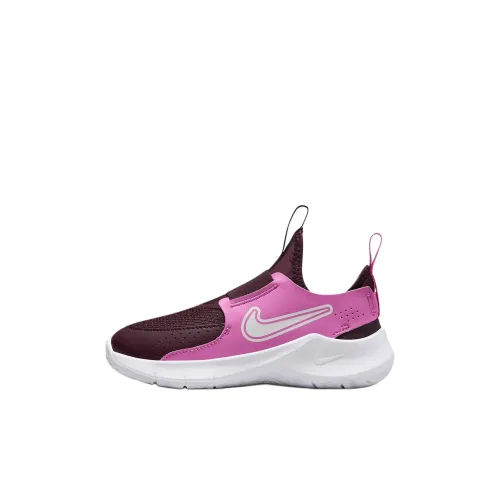Nike Flex Runner 3 Slip-Resistant Abrasion-Resistant Low Top Kids Lifestyle Shoes Красный Розовый Детские Возраст 3-7 Лет
