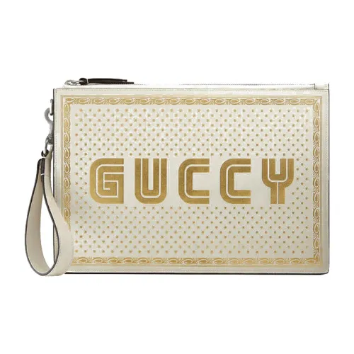 GUCCI Кожа Клатч Унисекс Белый