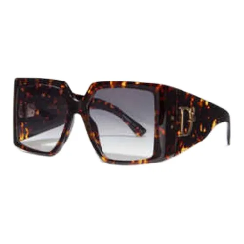 DSQUARED 2 Металл Ацетат Нерегулярная форма Солнцезащитные очки Унисекс Черепаховый