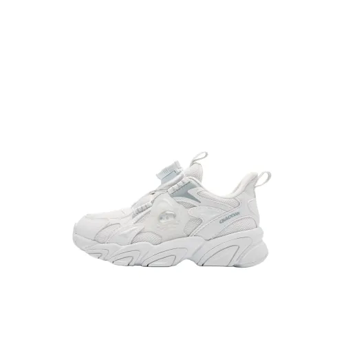 QIAODAN Slip-resistant Abrasion-resistant Low Top Kids Lifestyle Shoes White Gray Children Aged 3-7 Years QIAODAN Slip-resistant Abrasion-resistant Низкие детские повседневные туфли Белый Серый Для детей 3-7 лет