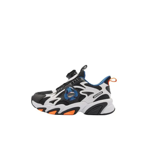 QIAODAN Slip-resistant Abrasion-resistant Low Top Kids Lifestyle Shoes Black White Children Aged 3-7 Years QIAODAN Slip-resistant Abrasion-resistant Низкие детские повседневные туфли Черный Белый Для детей в возрасте 3-7 лет