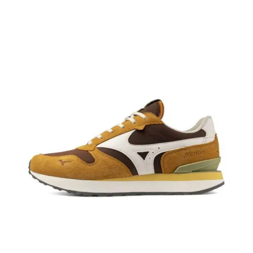 Кроссовки для бега Mizuno RB87, низкий топ, коричневый/серый/белый/оранжевый, унисекс