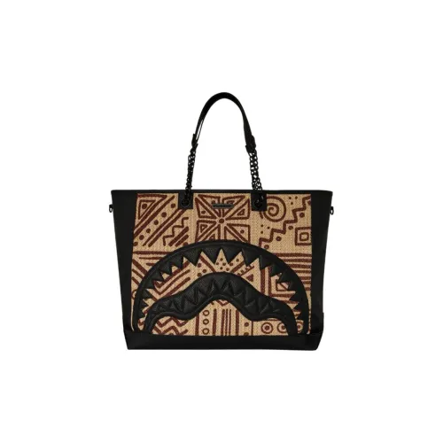 SPRAYGROUND Полиэстер Тоут Сумка Сумка для покупок Сумка Женская Коричневая Черная