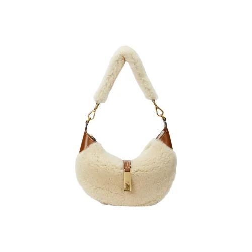 Polo Ralph Lauren Polo ID Shearling Сумка через плечо Мини Женская Кремовый Белый