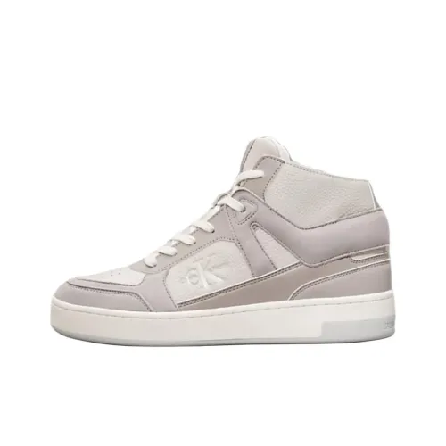 CKJ CALVIN KLEIN JEANS Высокие Кроссовки для скейтбординга Женские Серые