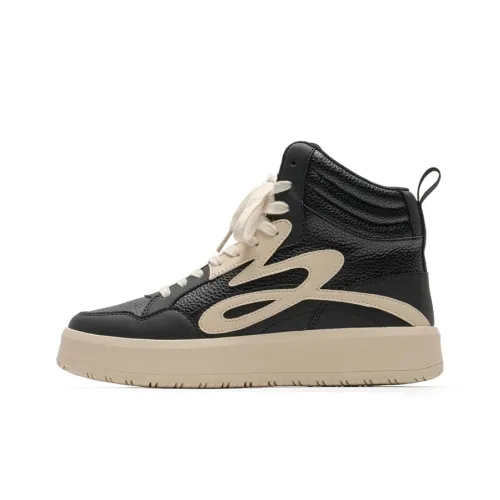 Mule Donkey Износостойкие высокие кроссовки для скейтбординга унисекс черно-белые