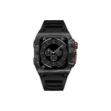 Черный корпус, черно-белый, светящийся в темноте, углеродное волокно, черный ремешок (с светящимся в темноте)