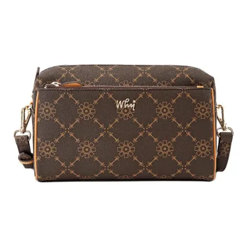 Why Искусственная кожа Camera Сумка Сумка через плечо Средний Женская Кофе