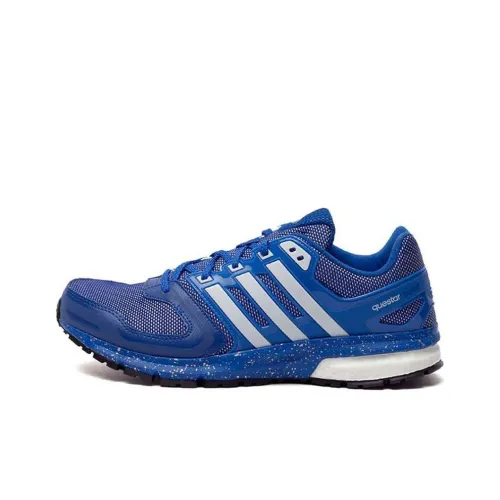 Adidas Questar Slip Resistant Abrasion Resistant Низкий Топ Повседневная Обувь Мужская Синяя