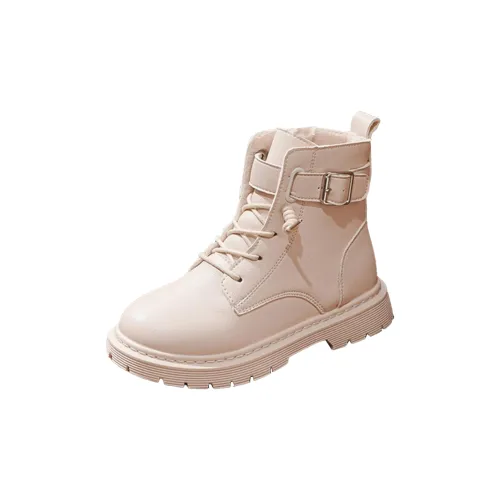 Warrior Детские кожаные сапоги High Top Бежевые Kids