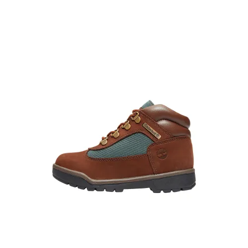 Timberland Field Boots Детские кожаные сапоги Коричневый Kids