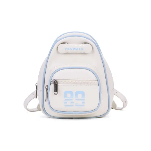 VANWALK ПУ (полиуретан) Рюкзак Маленький Женский Сырный Белый Баскетбол Зеленый Винтажный Синий