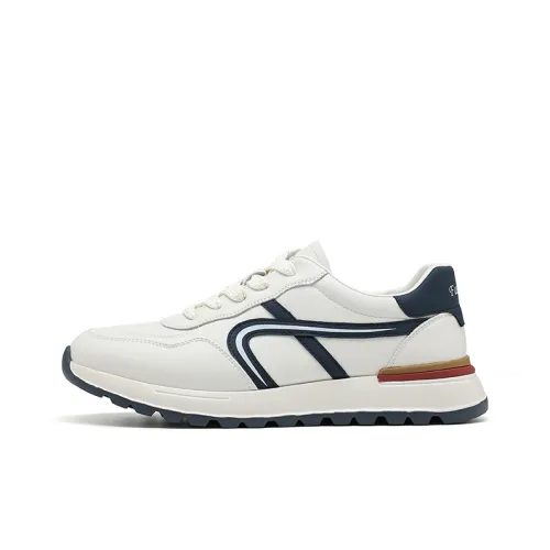 JOSINY Низкий топ повседневный мужской белый и синий