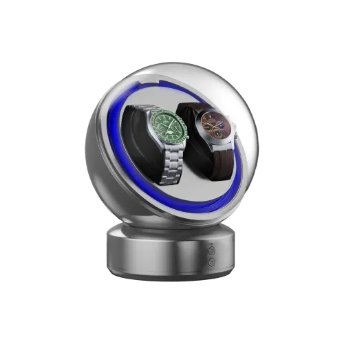 Brilliant Upgraded Charging Collection 2 Отделение для часов Watch Winder Пурпурно-зеленый Серебряный Унисекс