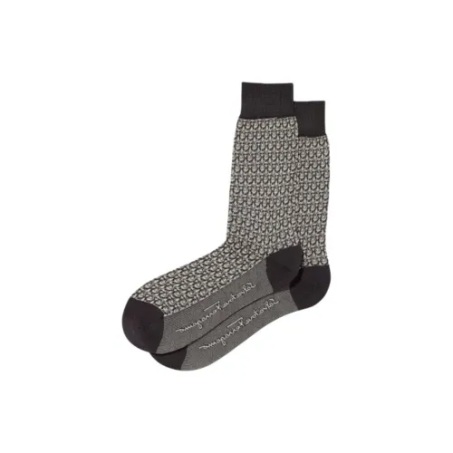 FERRAGAMO SS22 Носки Crew Мужские 1 Пачка Коричневый