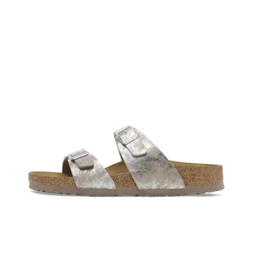 Birkenstock Слипоны Металлическое серебро Женские