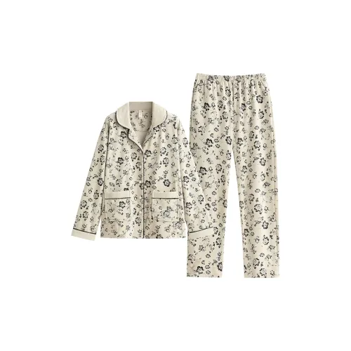 UAVAE Пижамный комплект женский абрикосовый