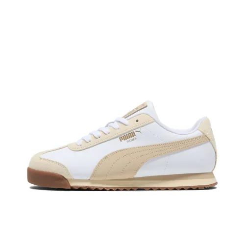 PUMA Tenis Устойчивые к истиранию Низкие Кроссовки для тенниса Унисекс Белый-коричневый