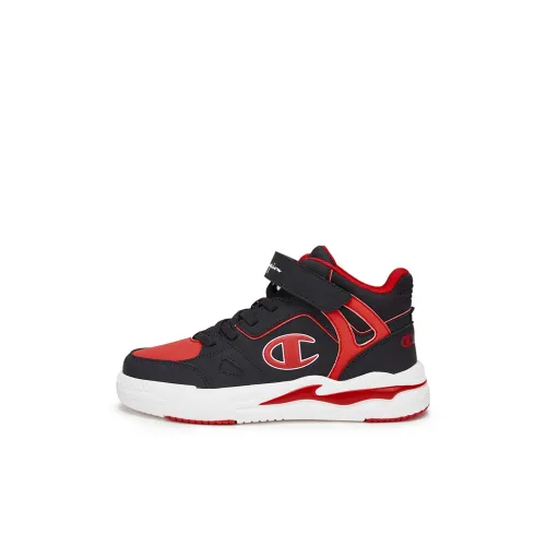 Champion Kids Slip-resistant Abrasion-resistant High Top Children's Basketball Shoes Black Red Baby