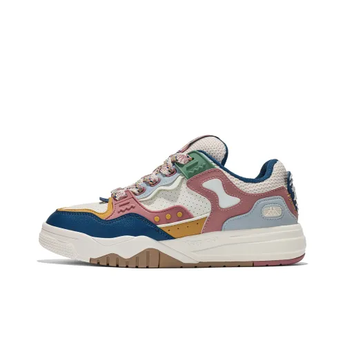 KAPPA Шорты Устойчивые к истиранию Низкий Топ Скейтборд Кроссовки Унисекс Белый Красный