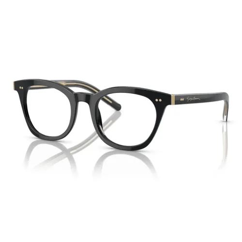 GIORGIO ARMANI Ацетатные оправы для очков "Кошачий глаз" Мужские Черные