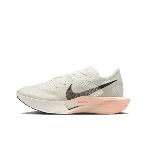 Nike ZoomX Vaporfly Next% 3 Амортизация Низкий Топ Марафон Длинный Бег на дистанции Гонки Беговые кроссовки Мужской Белый Розовый