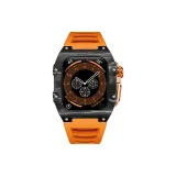 Розовый корпус, черный с белым, ночное свечение, углеродное волокно, оранжевый ремешок (с эффектом ночного свечения).