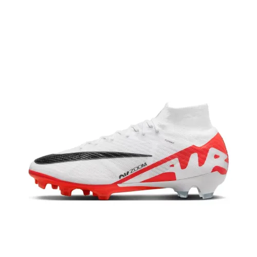 Nike Zoom Mercurial Superfly 9 Устойчивые к истиранию Дышащие Футбольные бутсы Мужские Белые