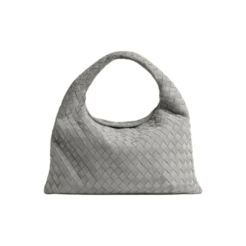 Bottega Veneta Intrecciato Телячья кожа Сумка Сумка через плечо Маленькая Женская Серый