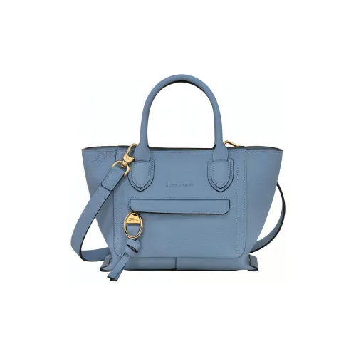 LONGCHAMP Mailbo Коровья кожа Крупнозернистая текстура Одно плечо Сумка Маленькая Женская Темно-серый