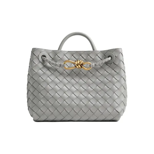 Bottega Veneta Intrecciato Овчина Сумка через плечо Маленькая Сумка Женская Серебряная