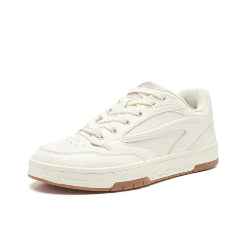 QIAODAN Slip-resistant Abrasion-resistant Low-top Skateboard Shoes Men's White QIAODAN Противоскользящие Износостойкие Низкие Кеды для Скейтбординга Мужские Белые