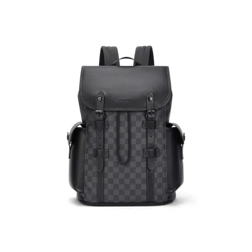 CORALDAISY Рюкзак из синтетической кожи стандартный мужской рыцарский черный