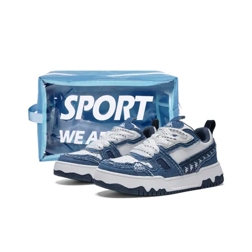 KAPPA Термический Износостойкий Низкий Топ Скейтборд Кроссовки Унисекс Синий